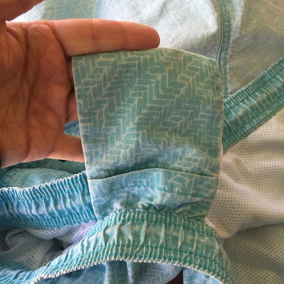 Vineyard Vines 7 Inch Island Swim Trunks Blue Geometric Print Men's Size XL - Picture 9 of 10